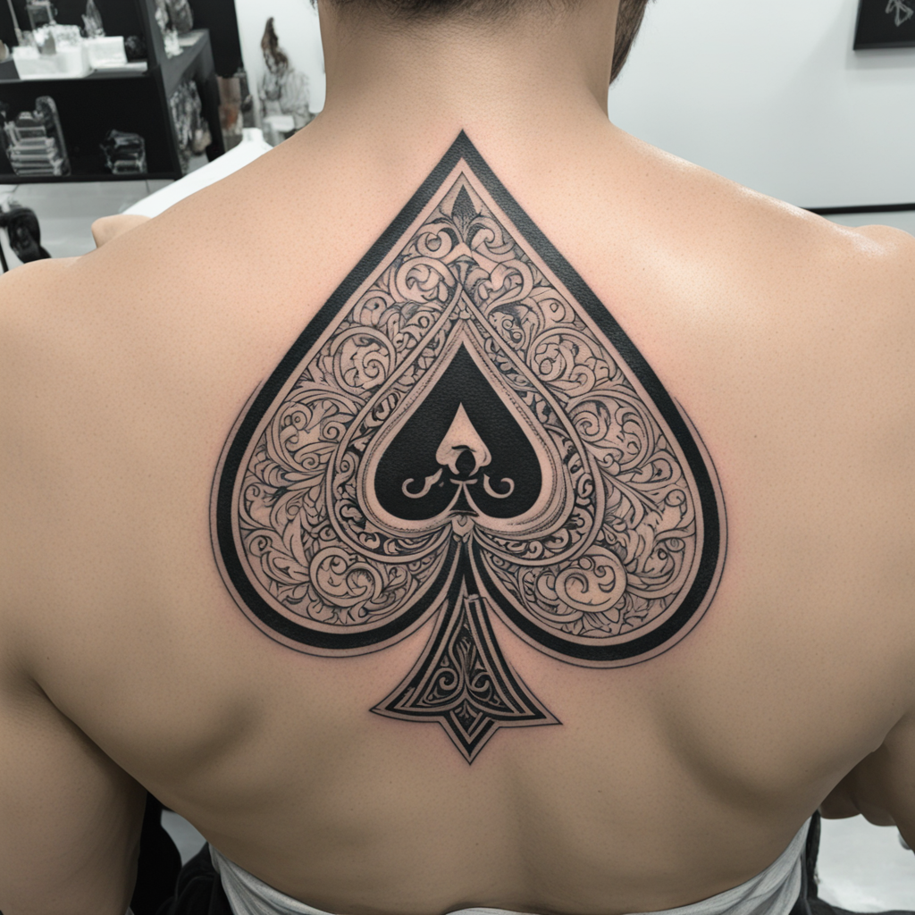 Ace & Playing Card Tattoo Designs design 1, tattoo inspiration