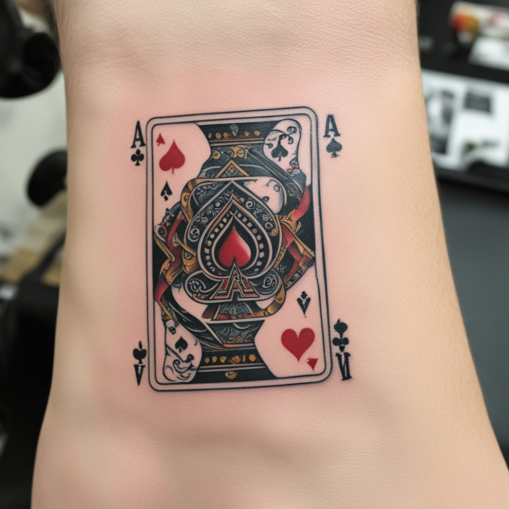 Ace & Playing Card Tattoo Designs design 12, tattoo inspiration