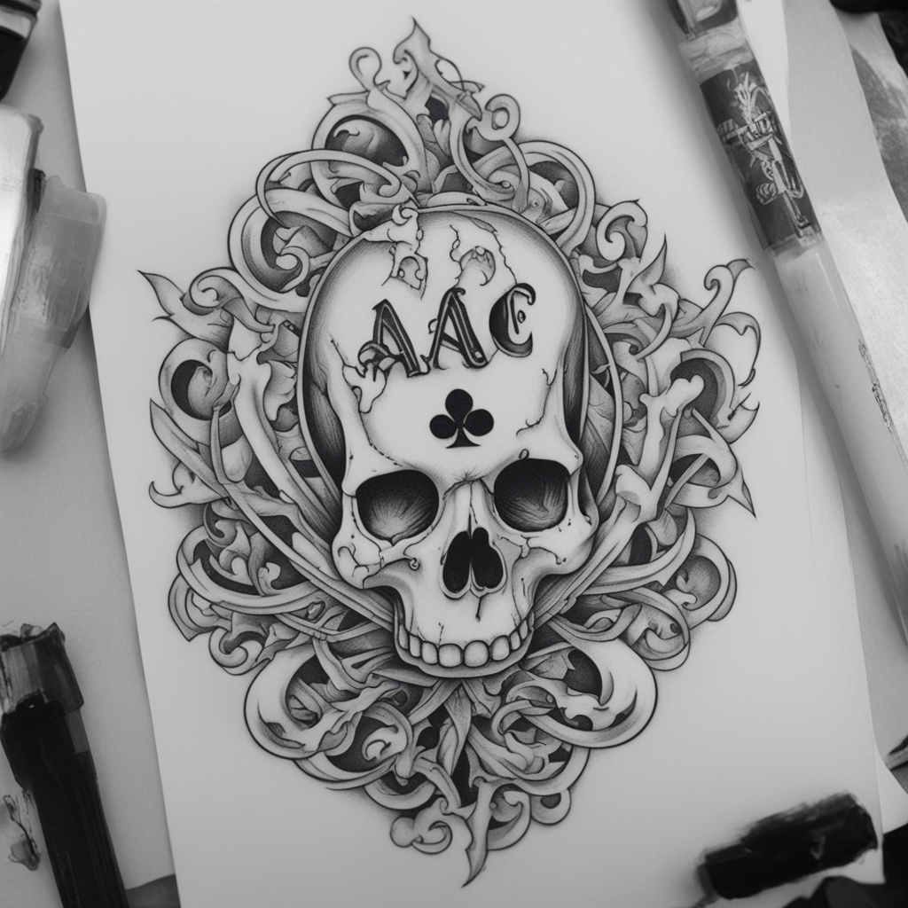 Ace & Playing Card Tattoo Designs design 13, tattoo inspiration