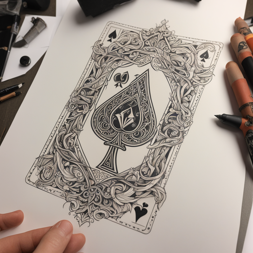 Ace & Playing Card Tattoo Designs design 27, tattoo inspiration