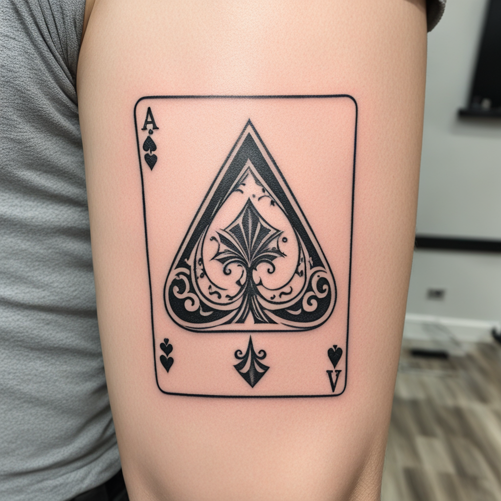 Ace & Playing Card Tattoo Designs design 30, tattoo inspiration