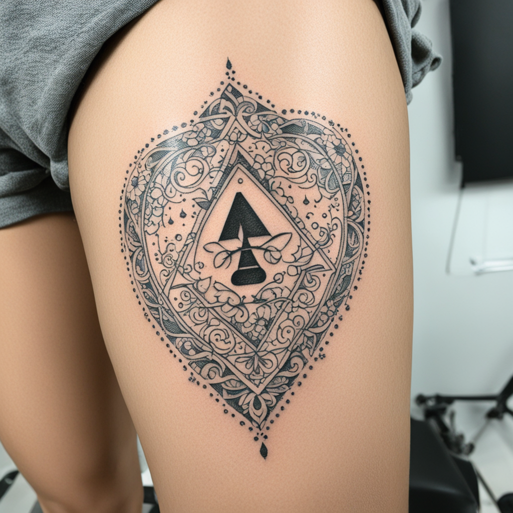 Ace & Playing Card Tattoo Designs design 32, tattoo inspiration