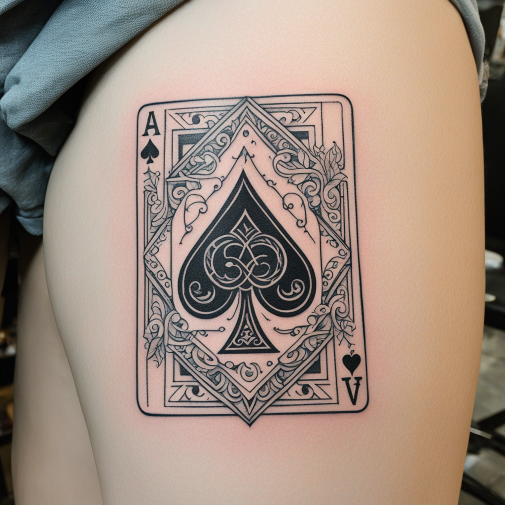 Ace & Playing Card Tattoo Designs design 33, tattoo inspiration