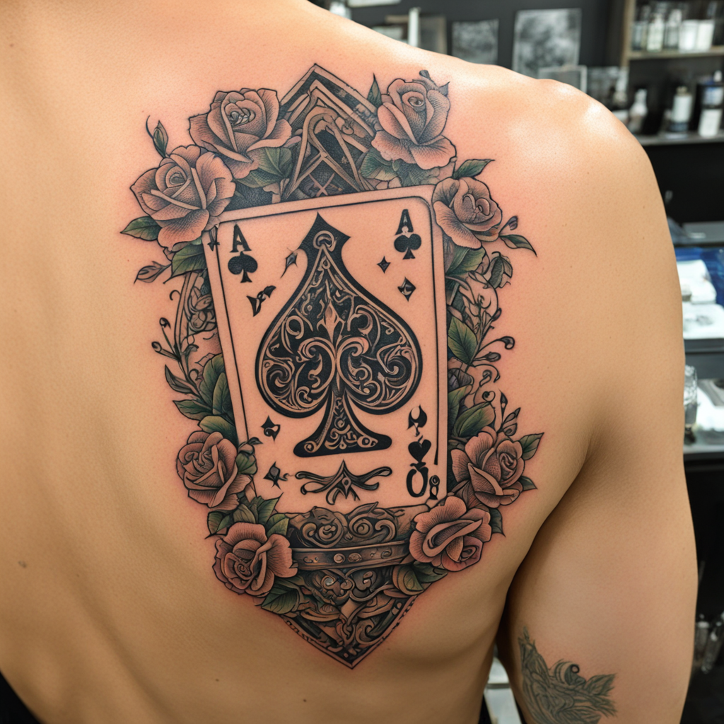 Ace & Playing Card Tattoo Designs design 35, tattoo inspiration
