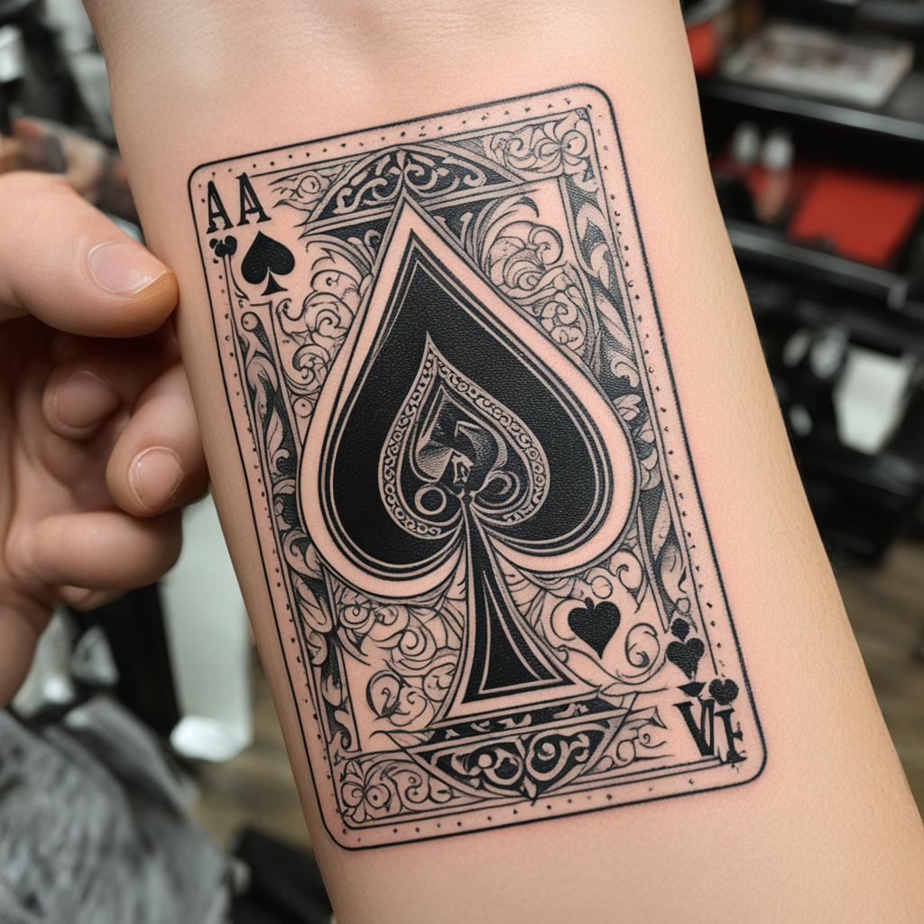 Ace & Playing Card Tattoo Designs design 36, tattoo inspiration