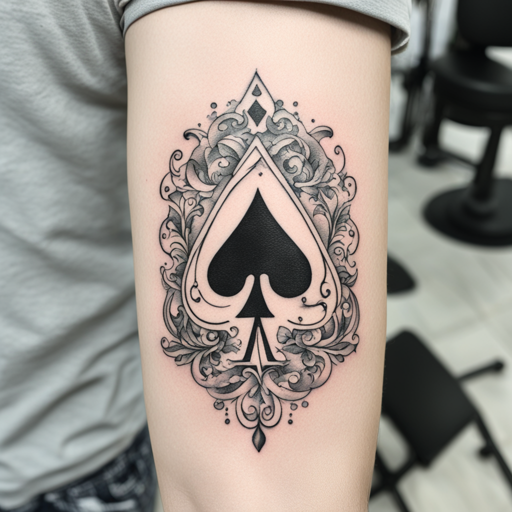 Ace & Playing Card Tattoo Designs design 38, tattoo inspiration