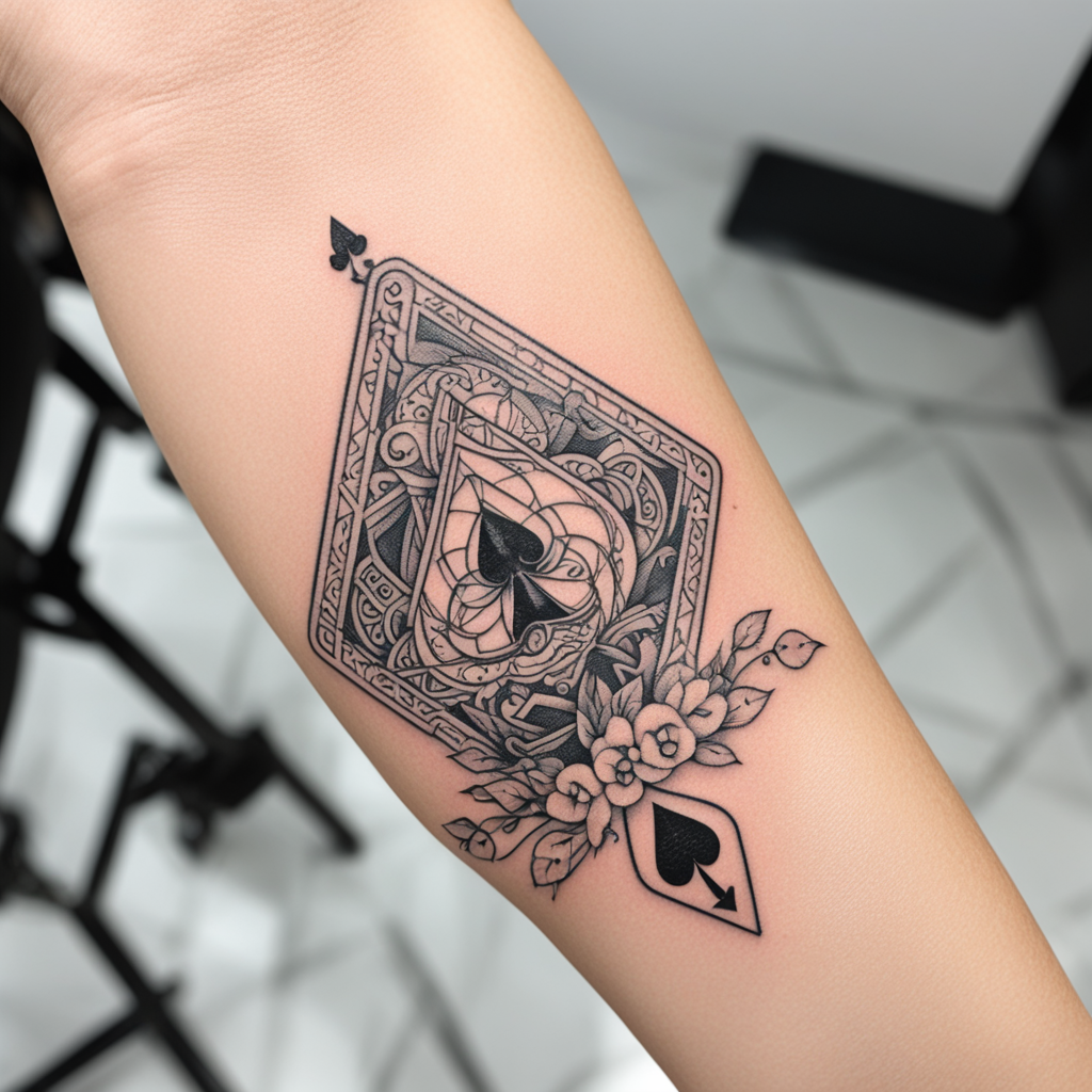 Ace & Playing Card Tattoo Designs design 40, tattoo inspiration