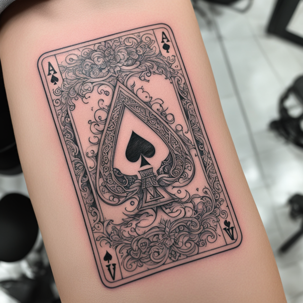 Ace & Playing Card Tattoo Designs design 41, tattoo inspiration