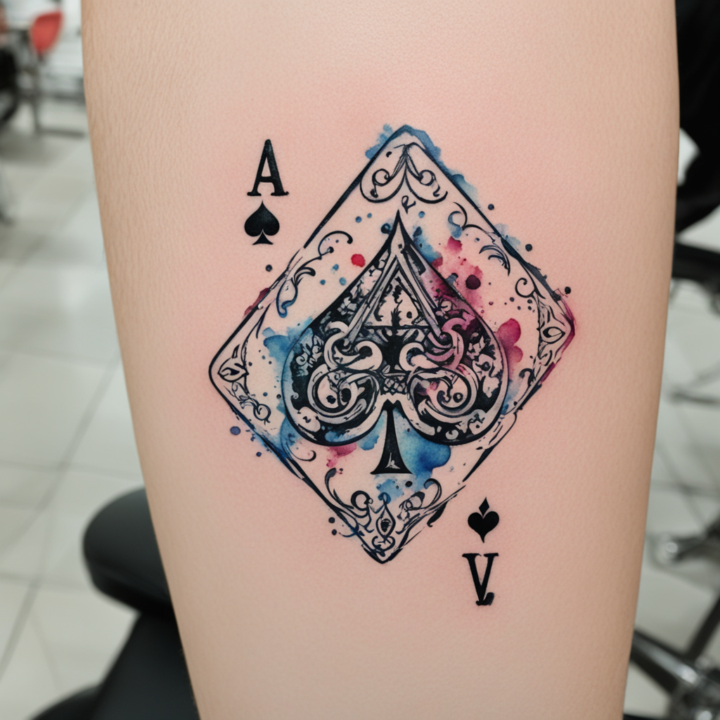 Ace & Playing Card Tattoo Designs design 45, tattoo inspiration
