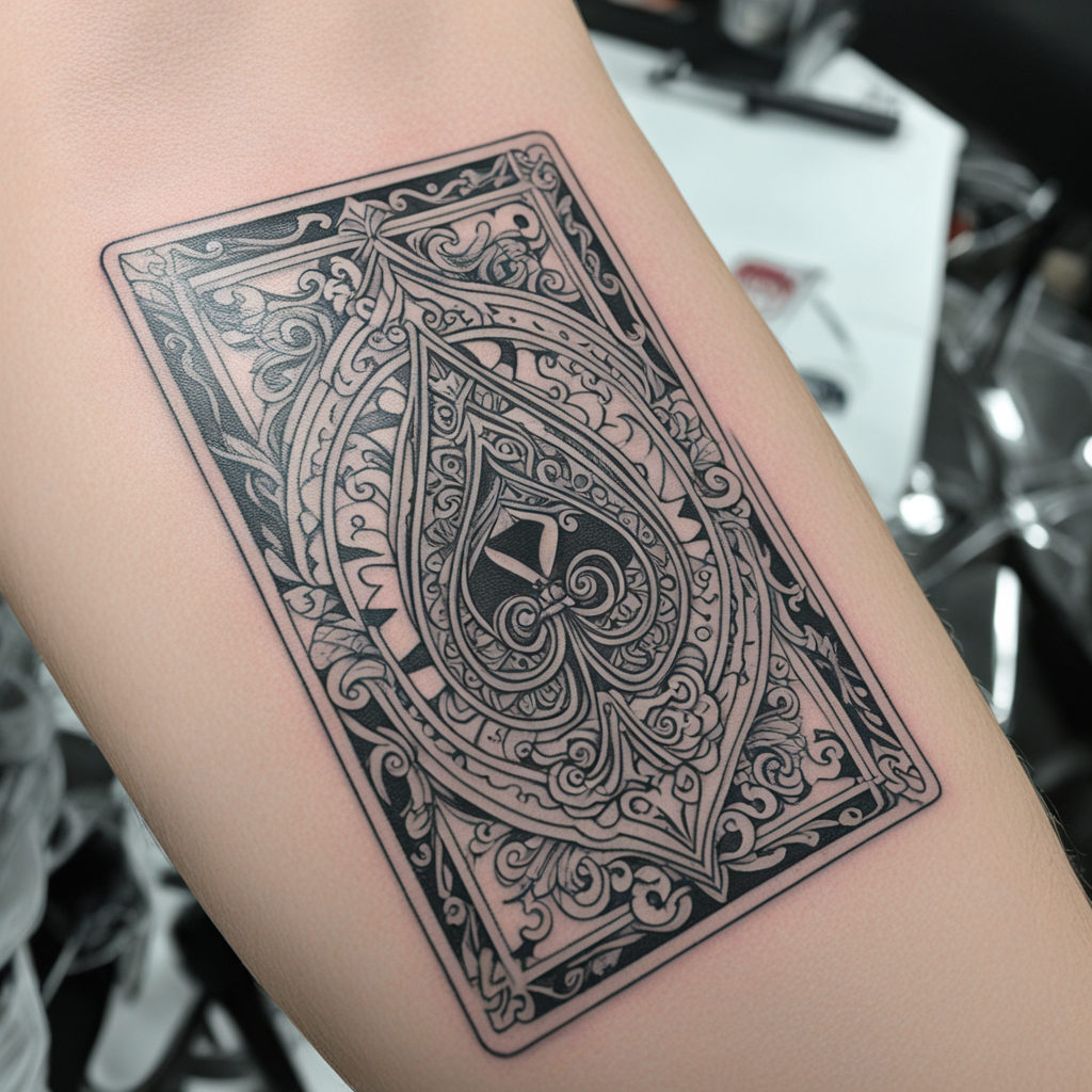 Ace Card Balanced, Ace & Playing Card Tattoo Designs tattoo design, tattoo inspiration