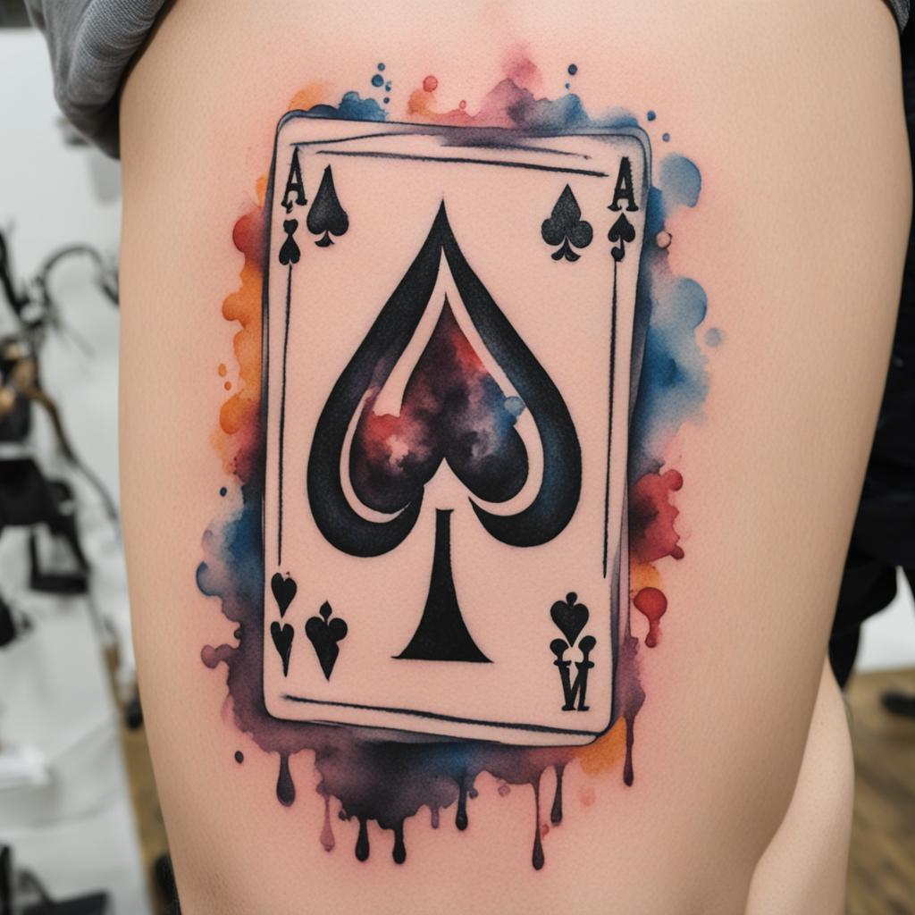 Ace & Playing Card Tattoo Designs design 9, tattoo inspiration