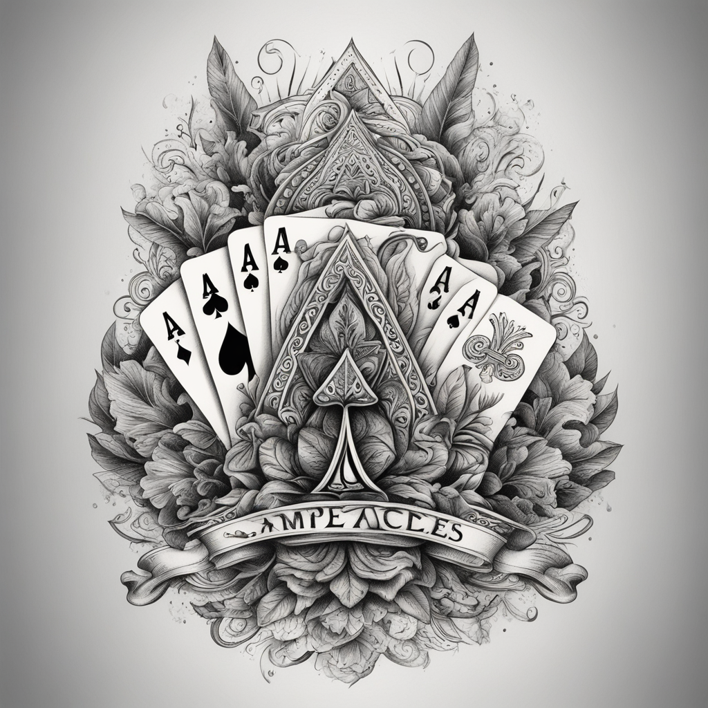 Ace & Playing Card Tattoo Designs design 10, tattoo inspiration