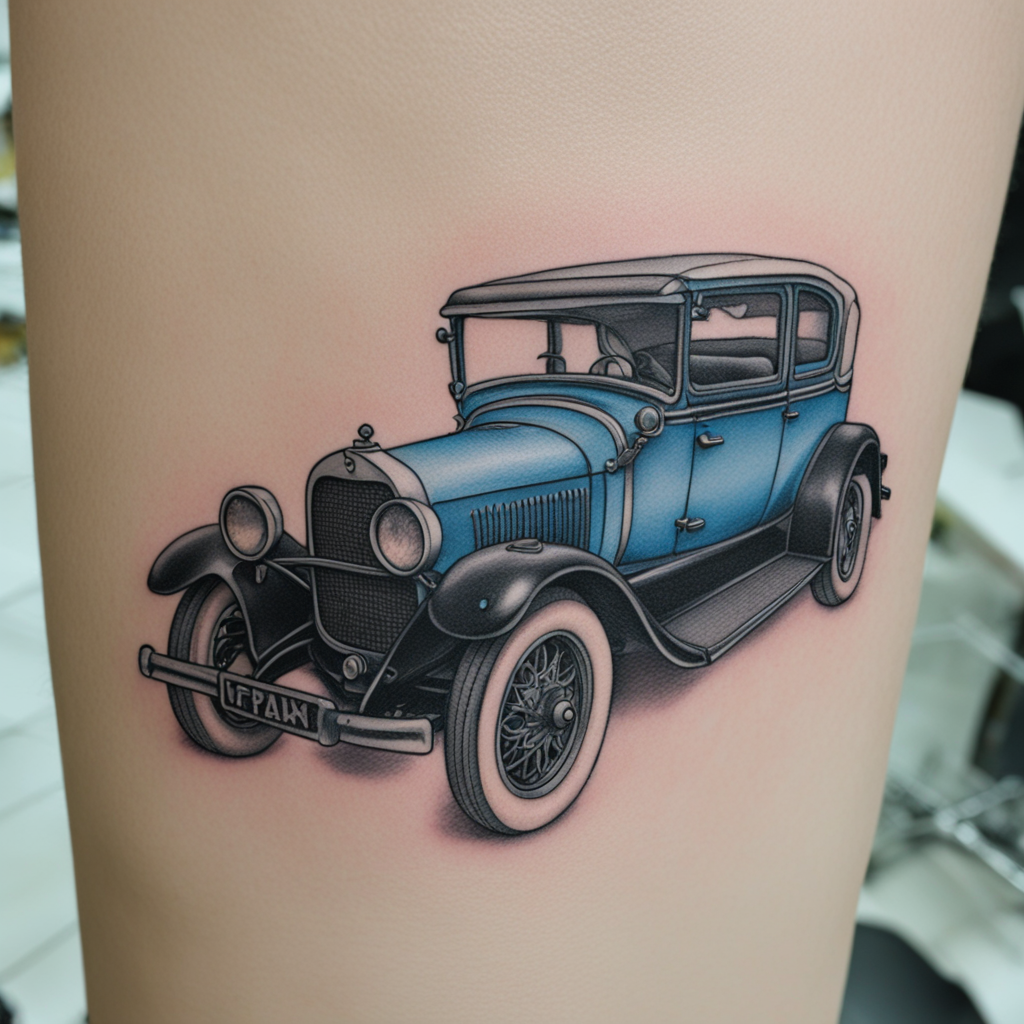 Car Emphasizing Flow Rather Than Aggression, Car & Automotive Tattoo Designs tattoo design, tattoo inspiration
