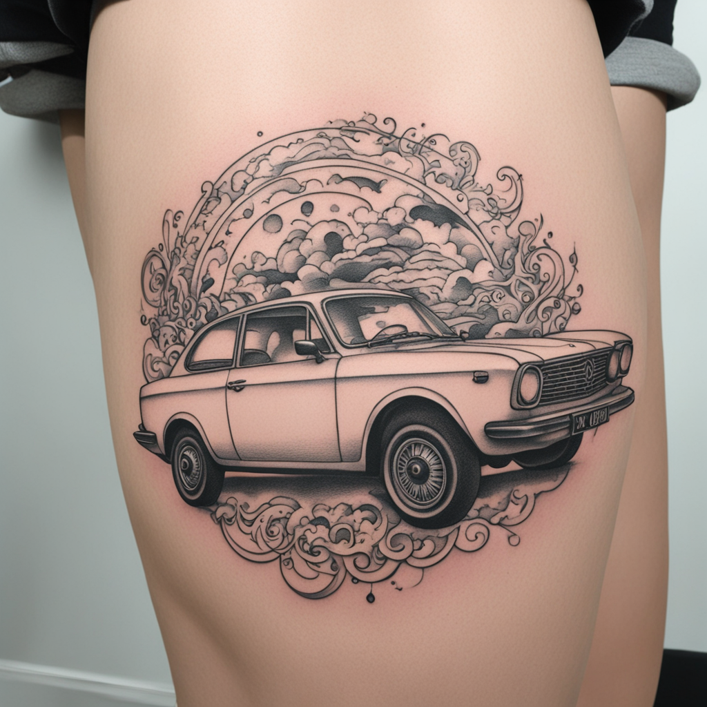 Car Expressing Control Through Steady Movement, Car & Automotive Tattoo Designs tattoo design, tattoo inspiration