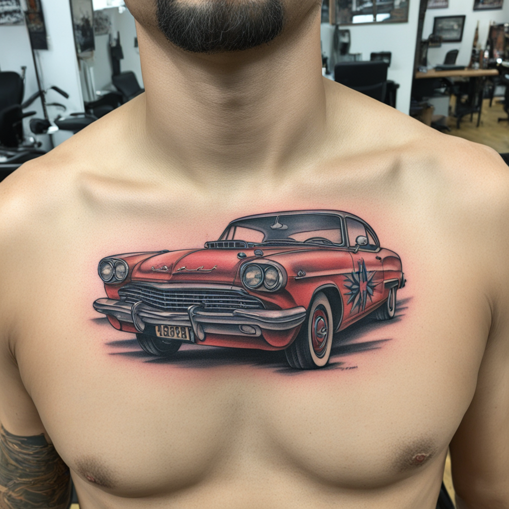 Car Representing Freedom Through Forward Motion, Car & Automotive Tattoo Designs tattoo design, tattoo inspiration