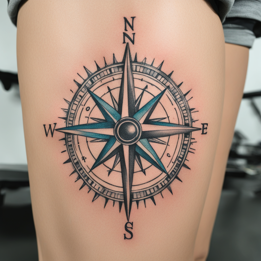 Compass Tattoo Designs design 2, tattoo inspiration