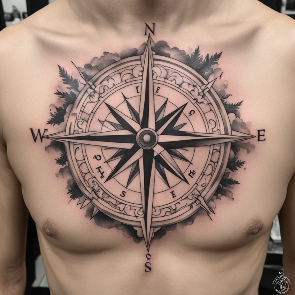 Compass Tattoo Designs design 18, tattoo inspiration