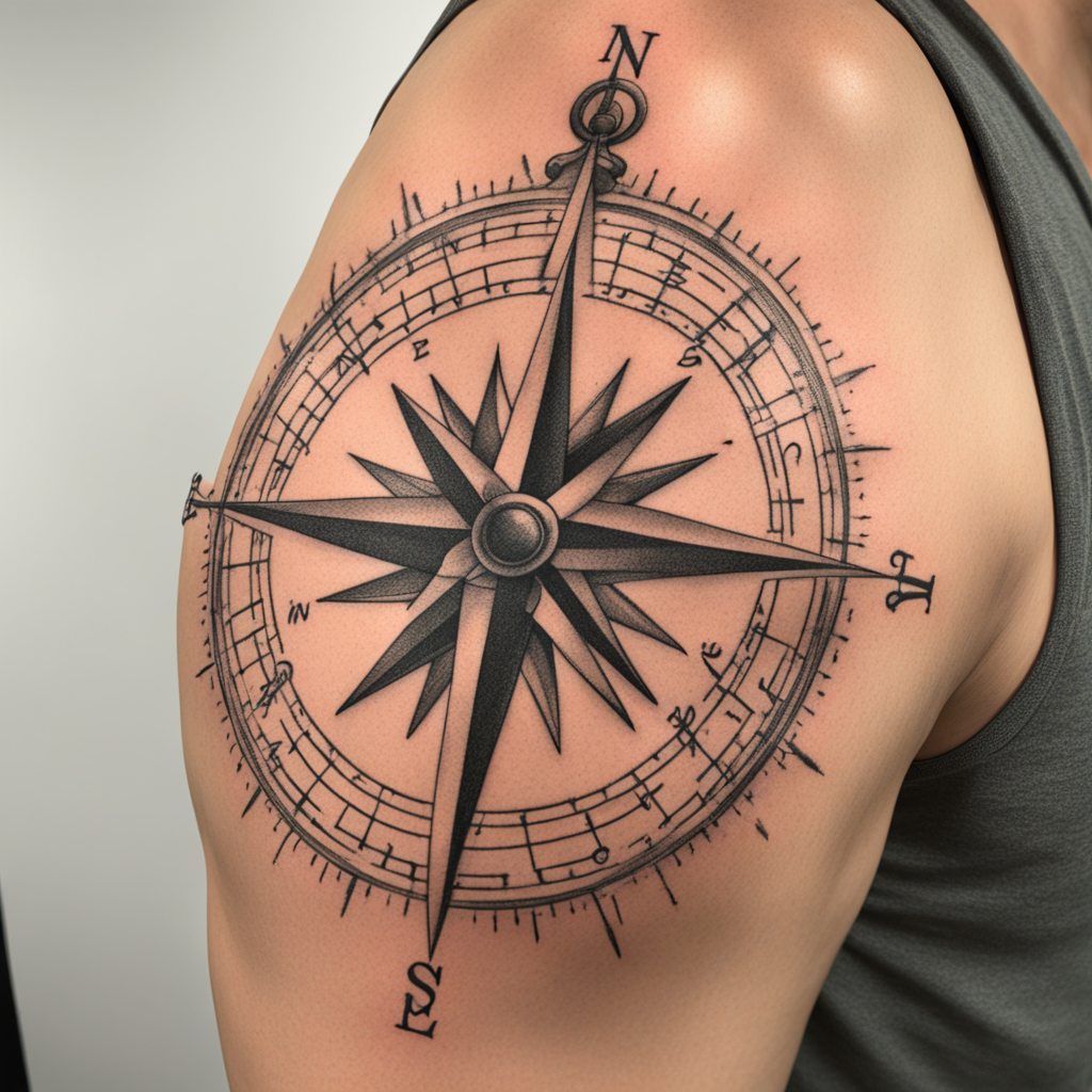 Compass Tattoo Designs design 20, tattoo inspiration