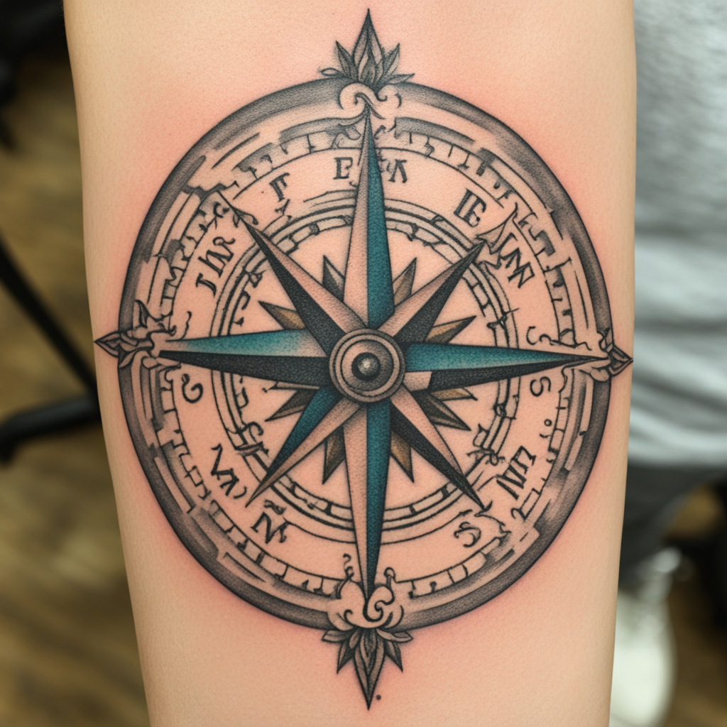 Compass Tattoo Designs design 35, tattoo inspiration
