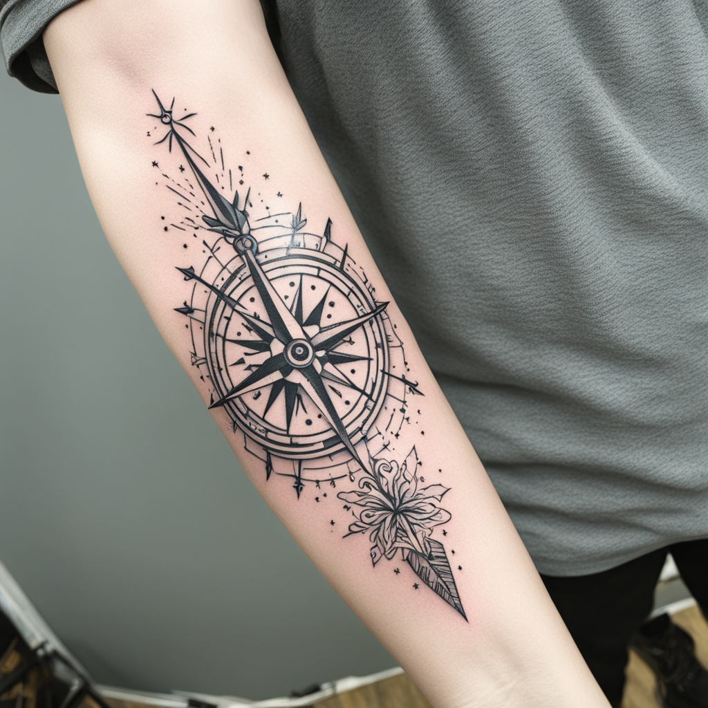 Compass Tattoo Designs design 36, tattoo inspiration