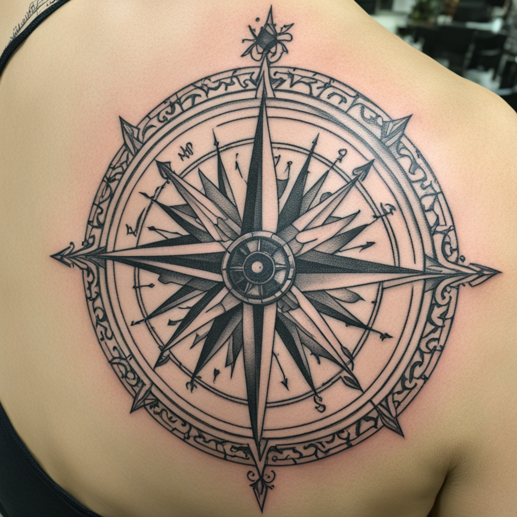 Compass Tattoo Designs design 40, tattoo inspiration