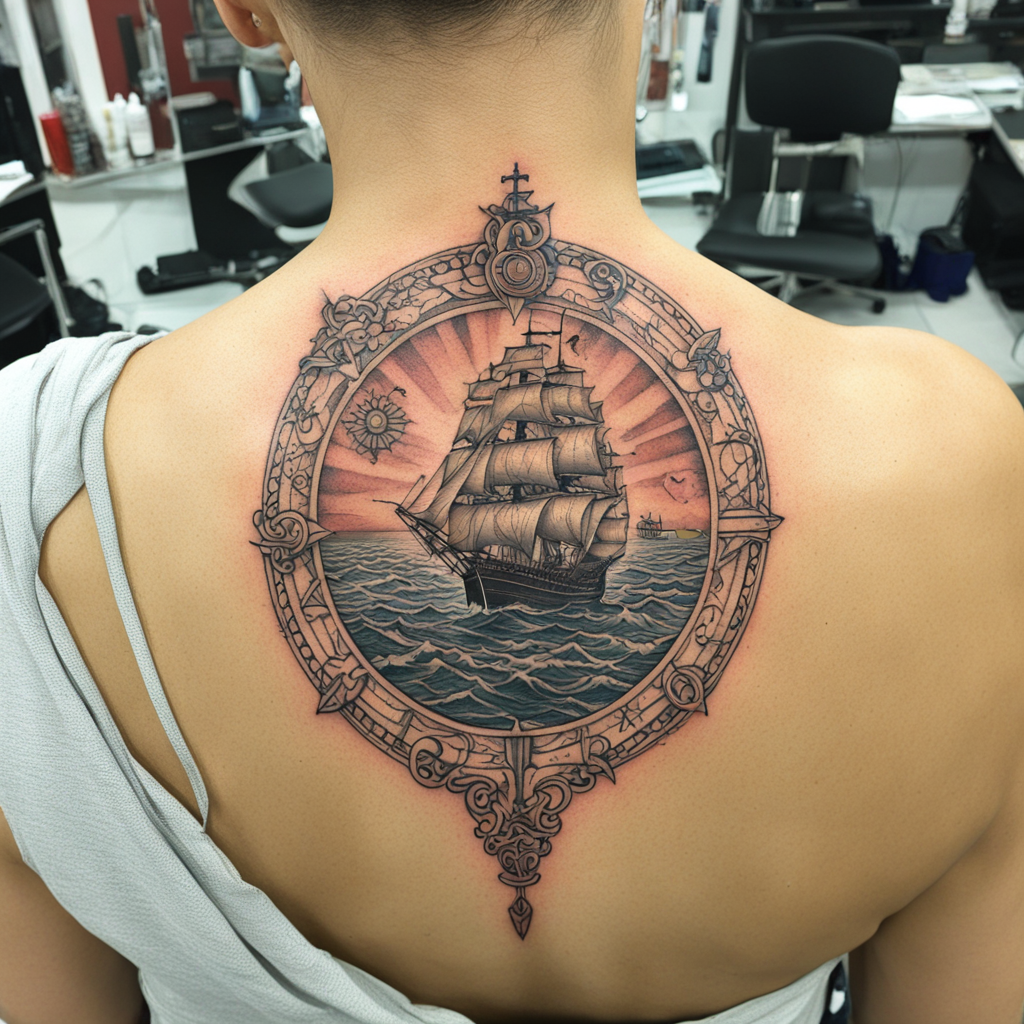 Compass Tattoo Designs design 48, tattoo inspiration