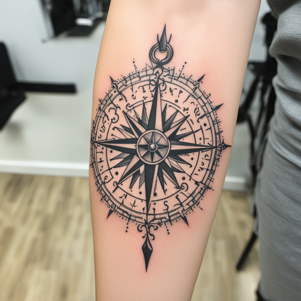 Compass Tattoo Designs design 54, tattoo inspiration