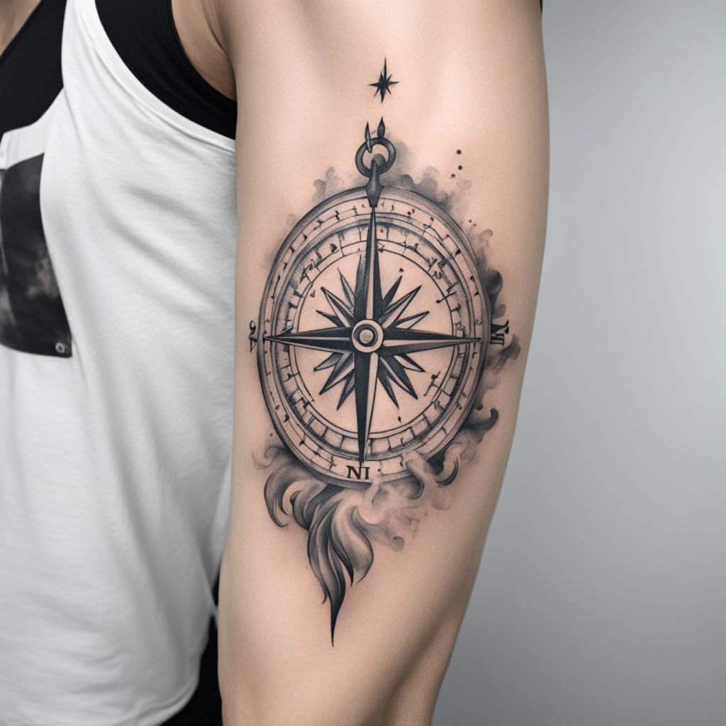 Compass Tattoo Designs design 8, tattoo inspiration