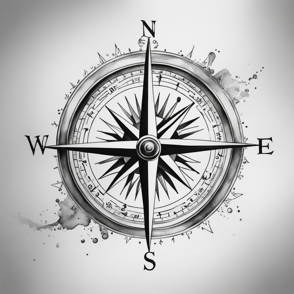 Compass Tattoo Designs design 9, tattoo inspiration