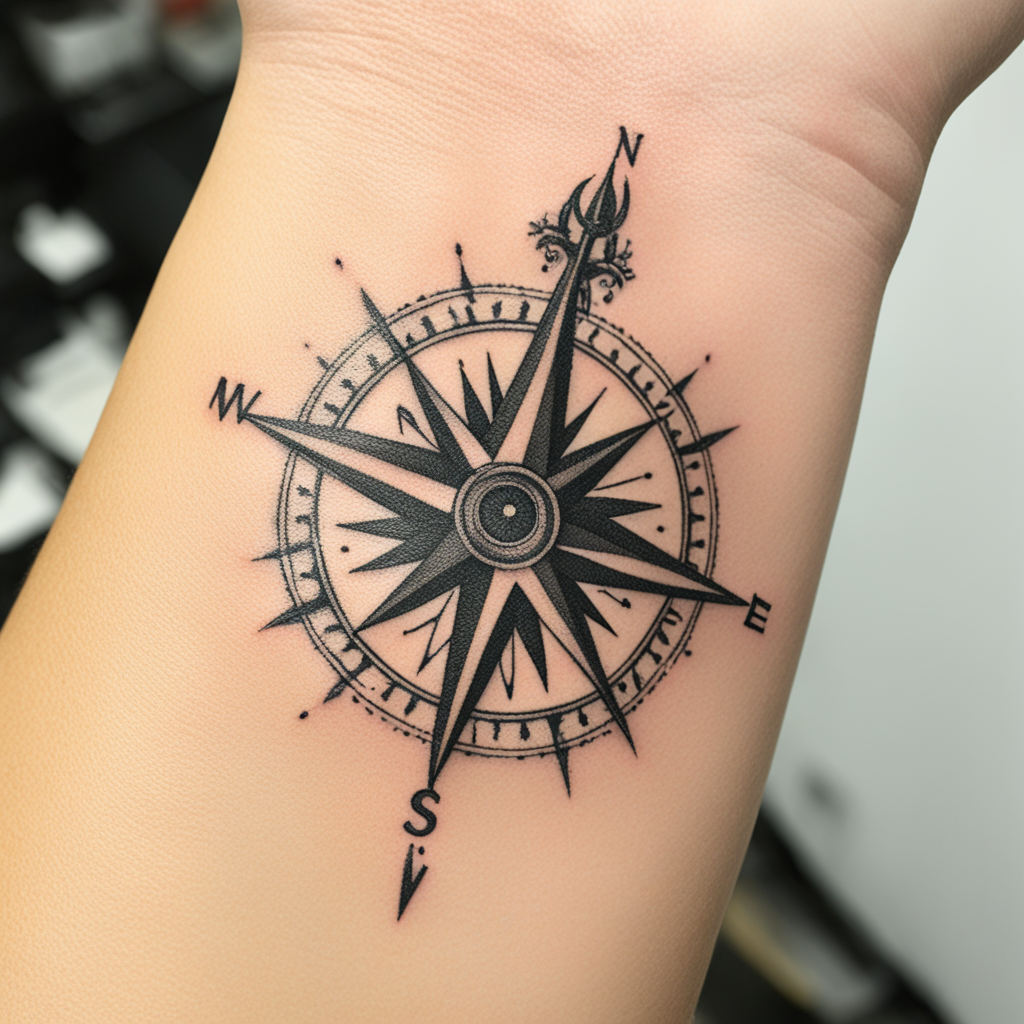 Compass Tattoo Designs design 10, tattoo inspiration