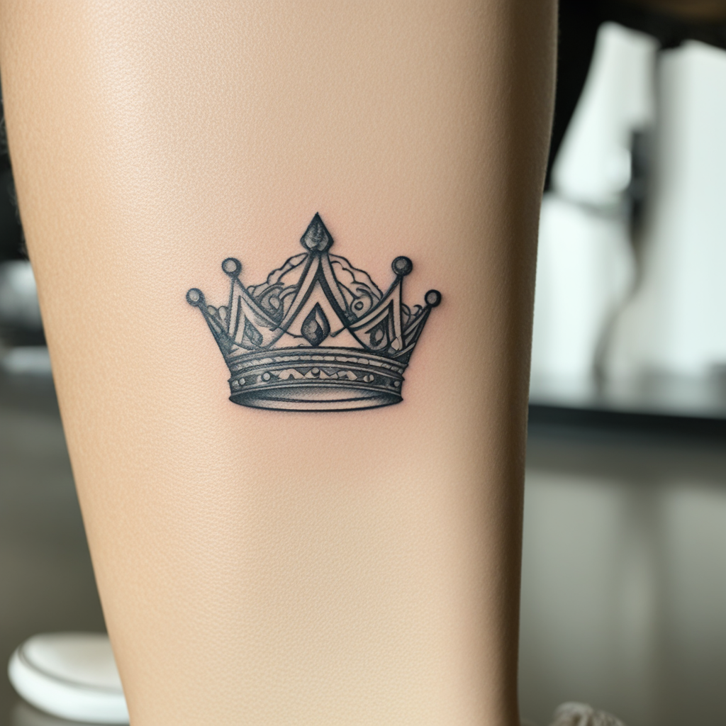 Crown Commanding Silent Attention, Crown Tattoo Designs tattoo design, tattoo inspiration