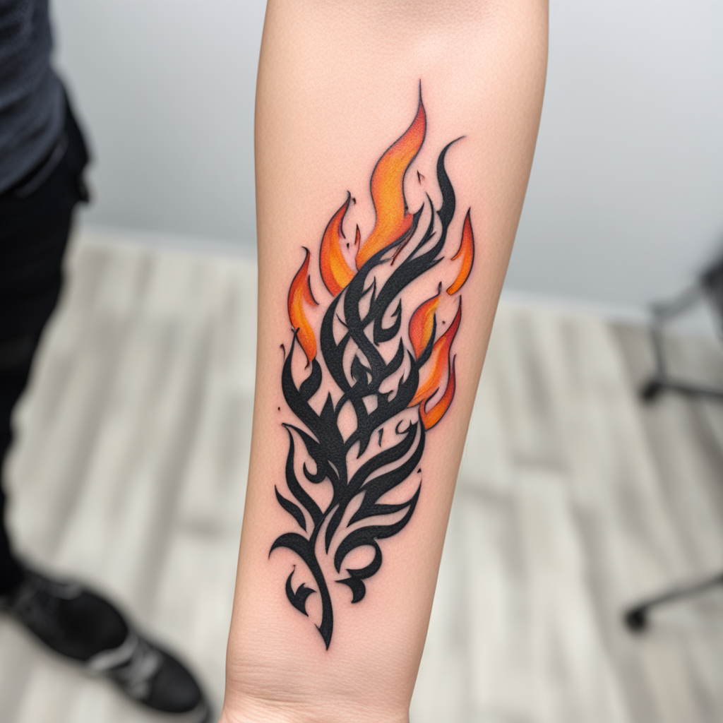 Fire Existing As Constant Change And Motion, Fire Tattoo Designs tattoo design, tattoo inspiration