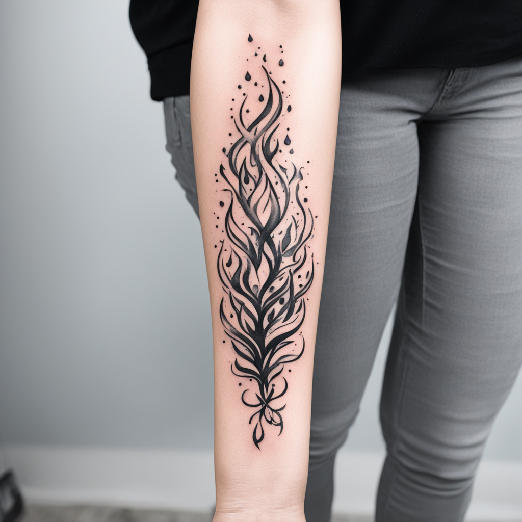 Fire Transforming Space Through Movement And Energy, Fire Tattoo Designs tattoo design, tattoo inspiration