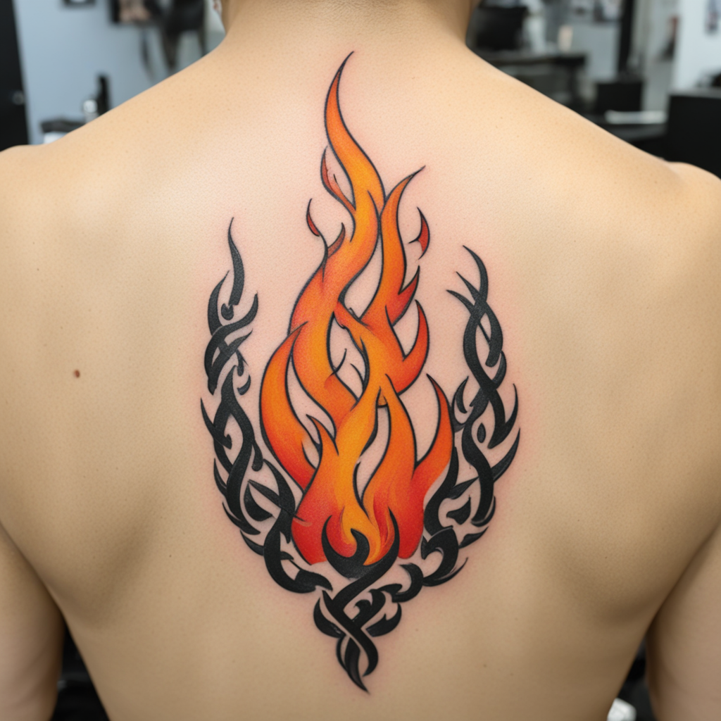 Fire Representing Raw Transformation Without Solid Boundaries, Fire Tattoo Designs tattoo design, tattoo inspiration