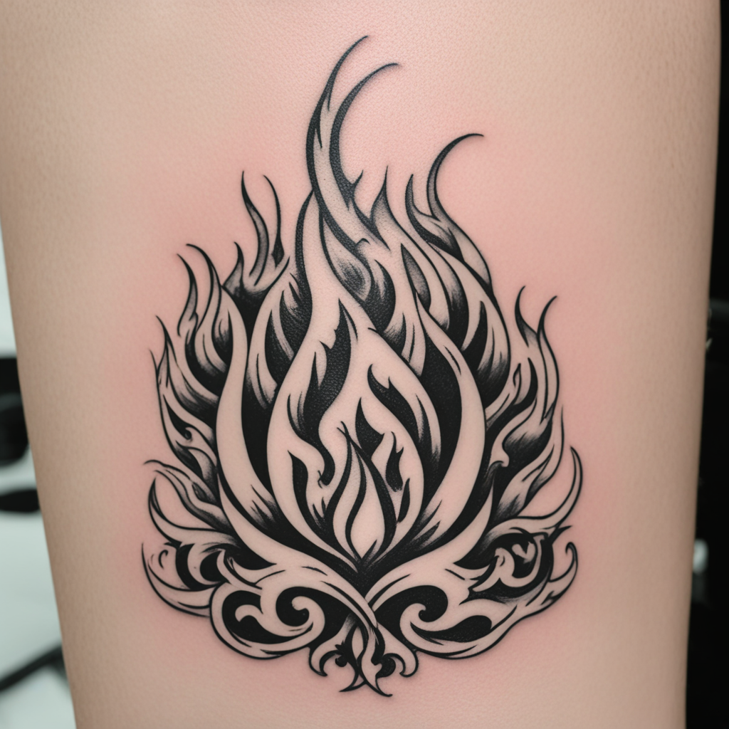Living Flame, Fire Tattoo Designs tattoo design, tattoo inspiration