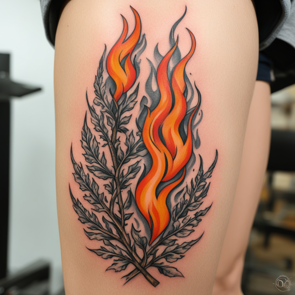 Fire Climbing Upward, Fire Tattoo Designs tattoo design, tattoo inspiration
