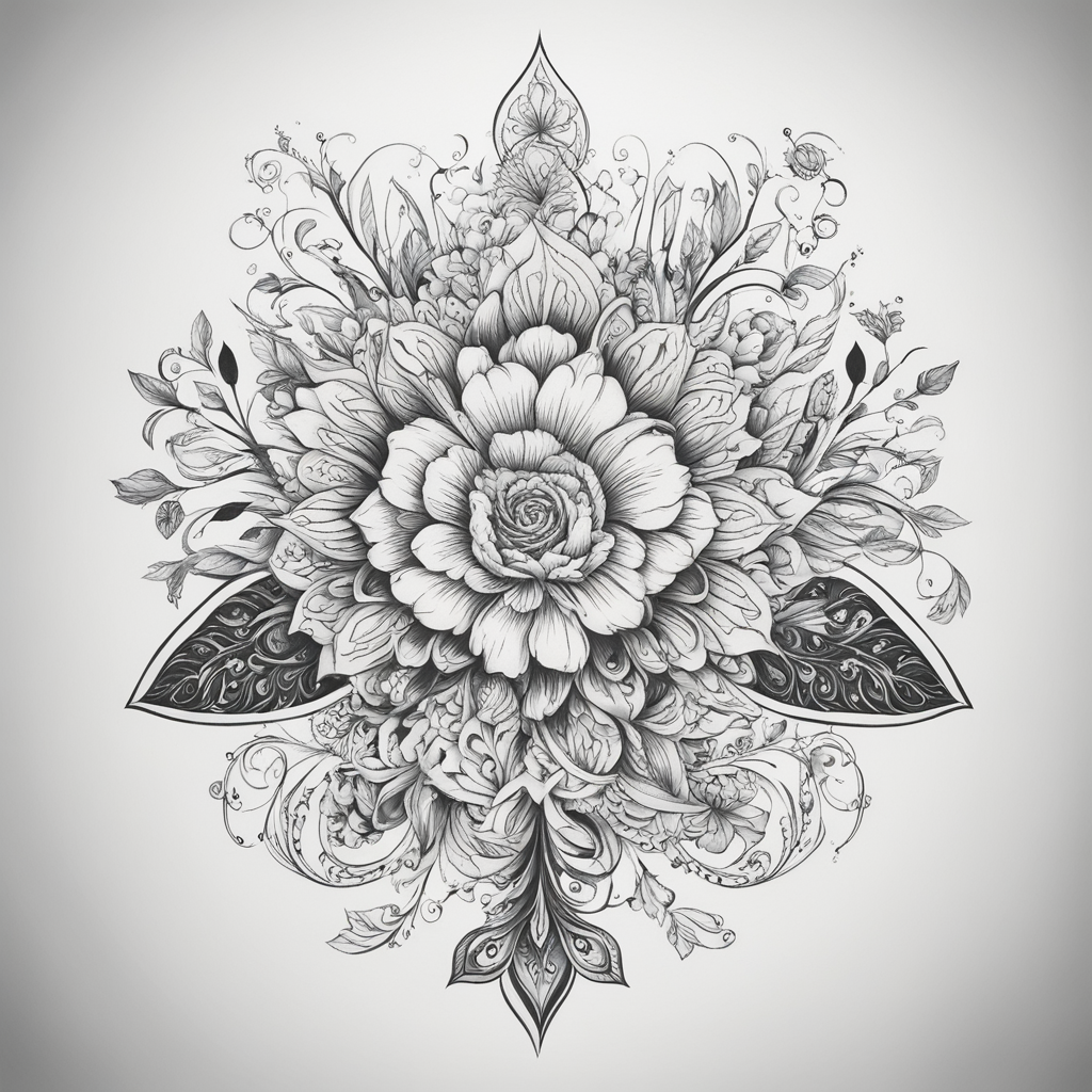 Flower Tattoo Designs design 38, tattoo inspiration
