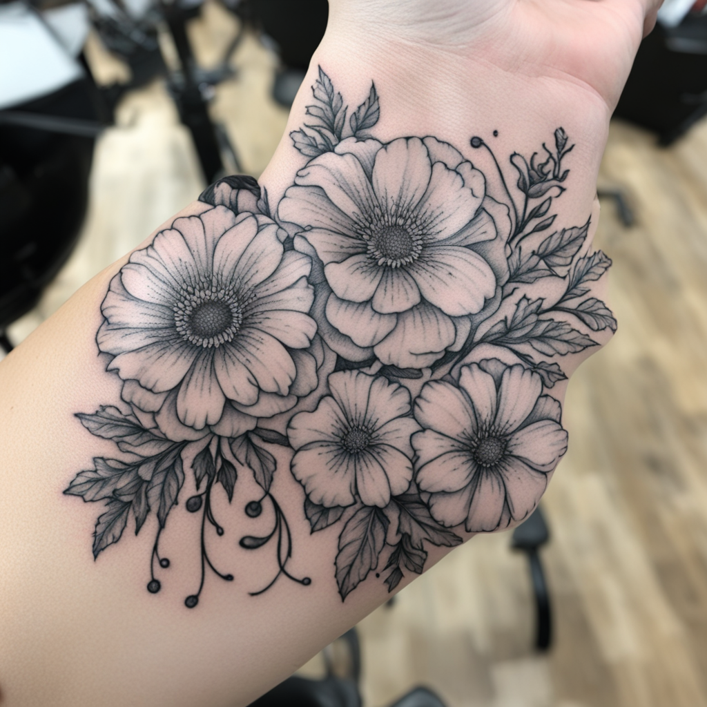 Flower Tattoo Designs design 55, tattoo inspiration