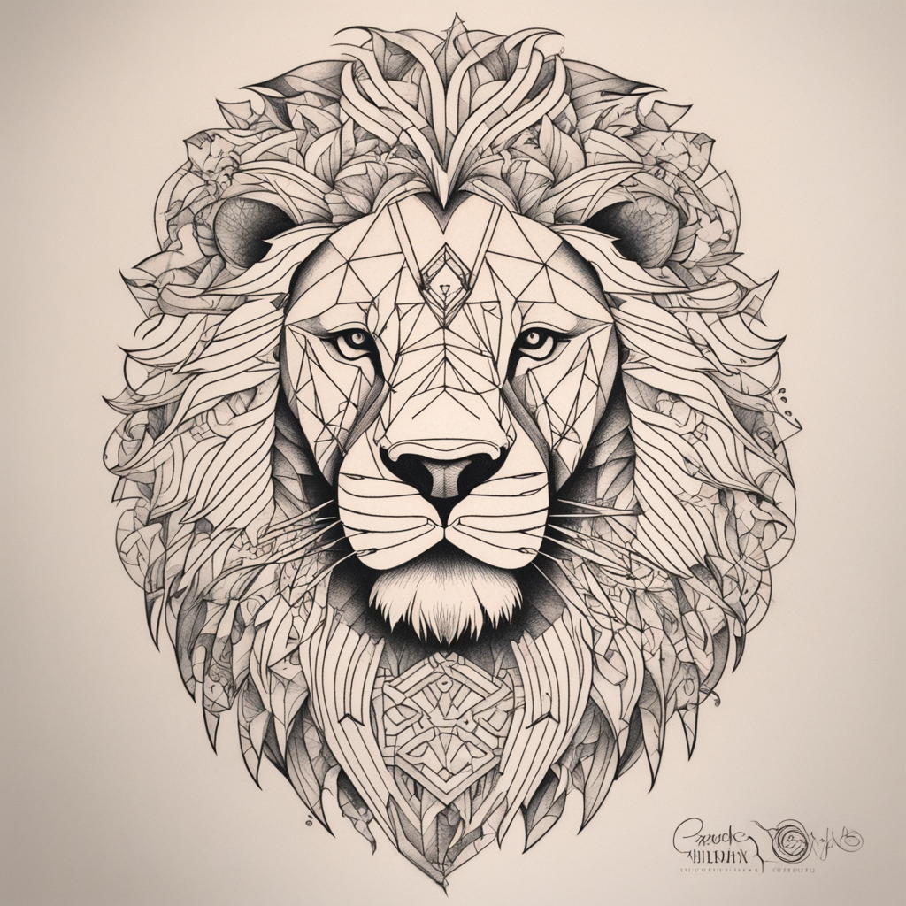 Lion Embodying Authority Without Visible Aggression, Lion Tattoo Designs tattoo design, tattoo inspiration