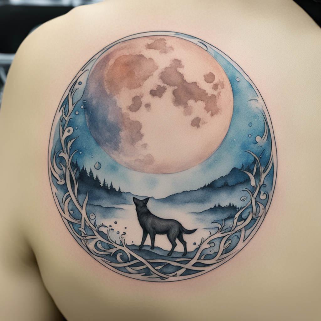Moon Tattoo Designs design 16, tattoo inspiration
