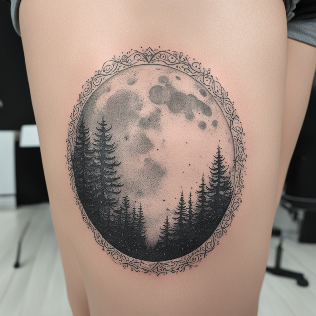 Moon Tattoo Designs design 18, tattoo inspiration