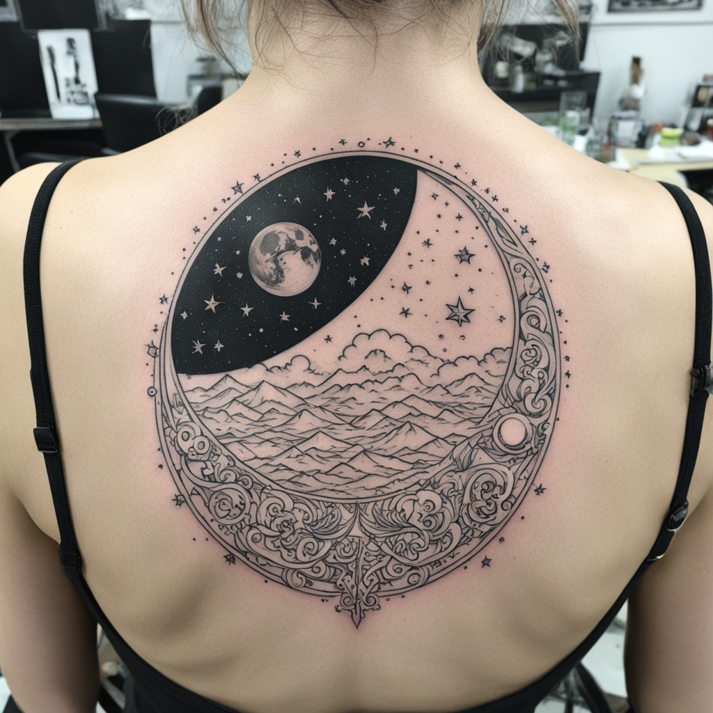 Moon Tattoo Designs design 35, tattoo inspiration