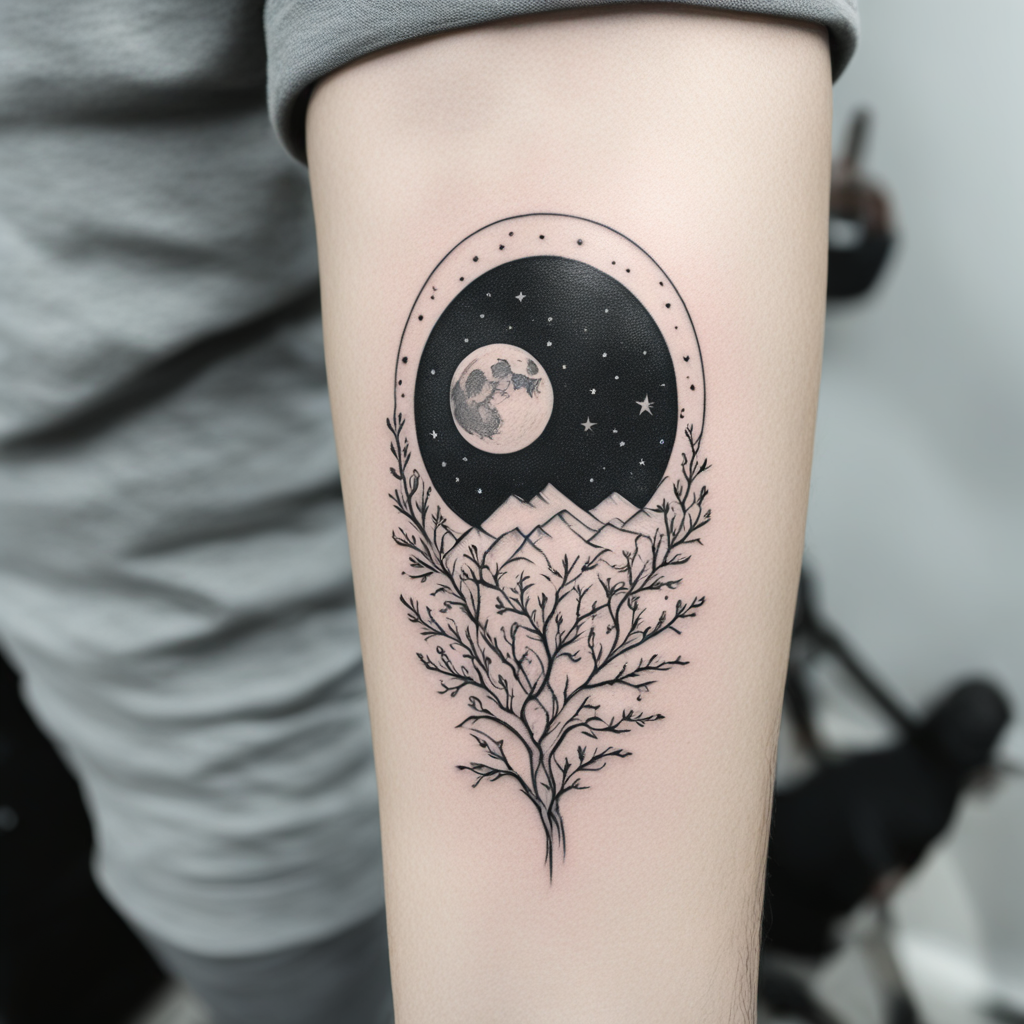 Moon Tattoo Designs design 37, tattoo inspiration