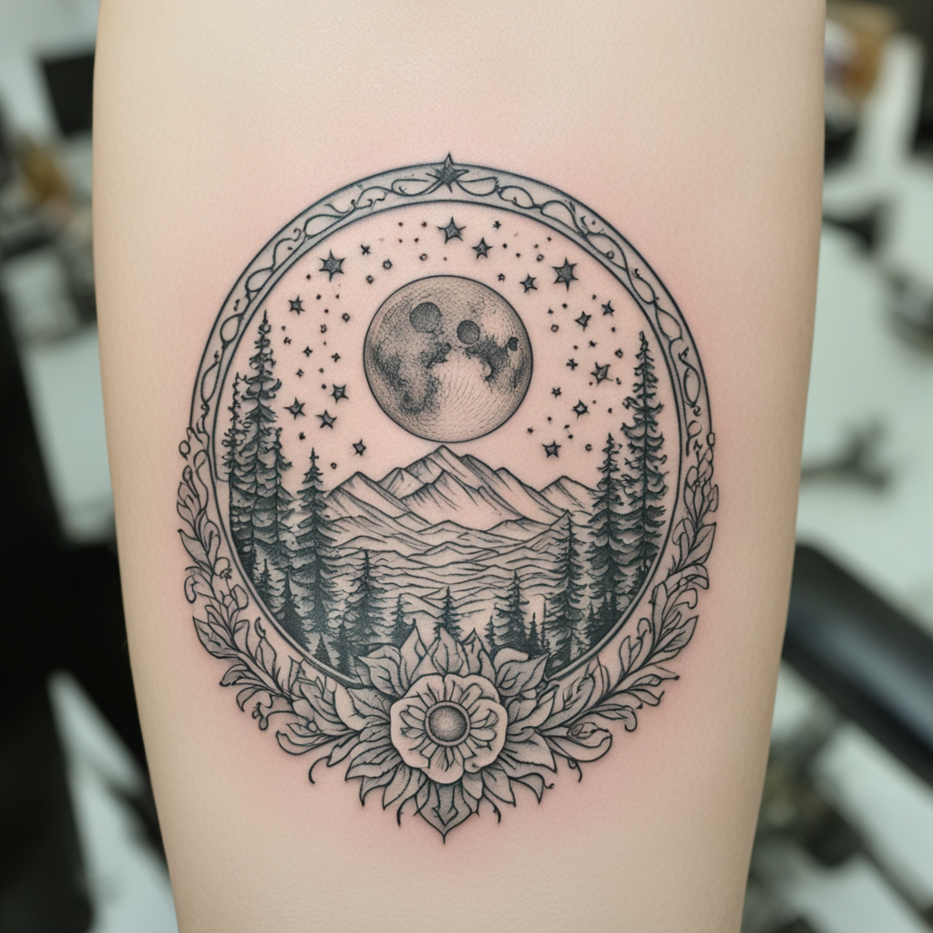 Moon Tattoo Designs design 42, tattoo inspiration