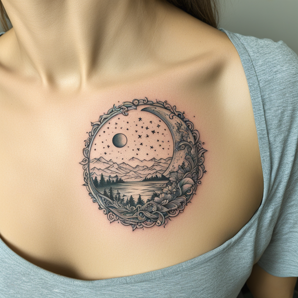 Moon Tattoo Designs design 43, tattoo inspiration