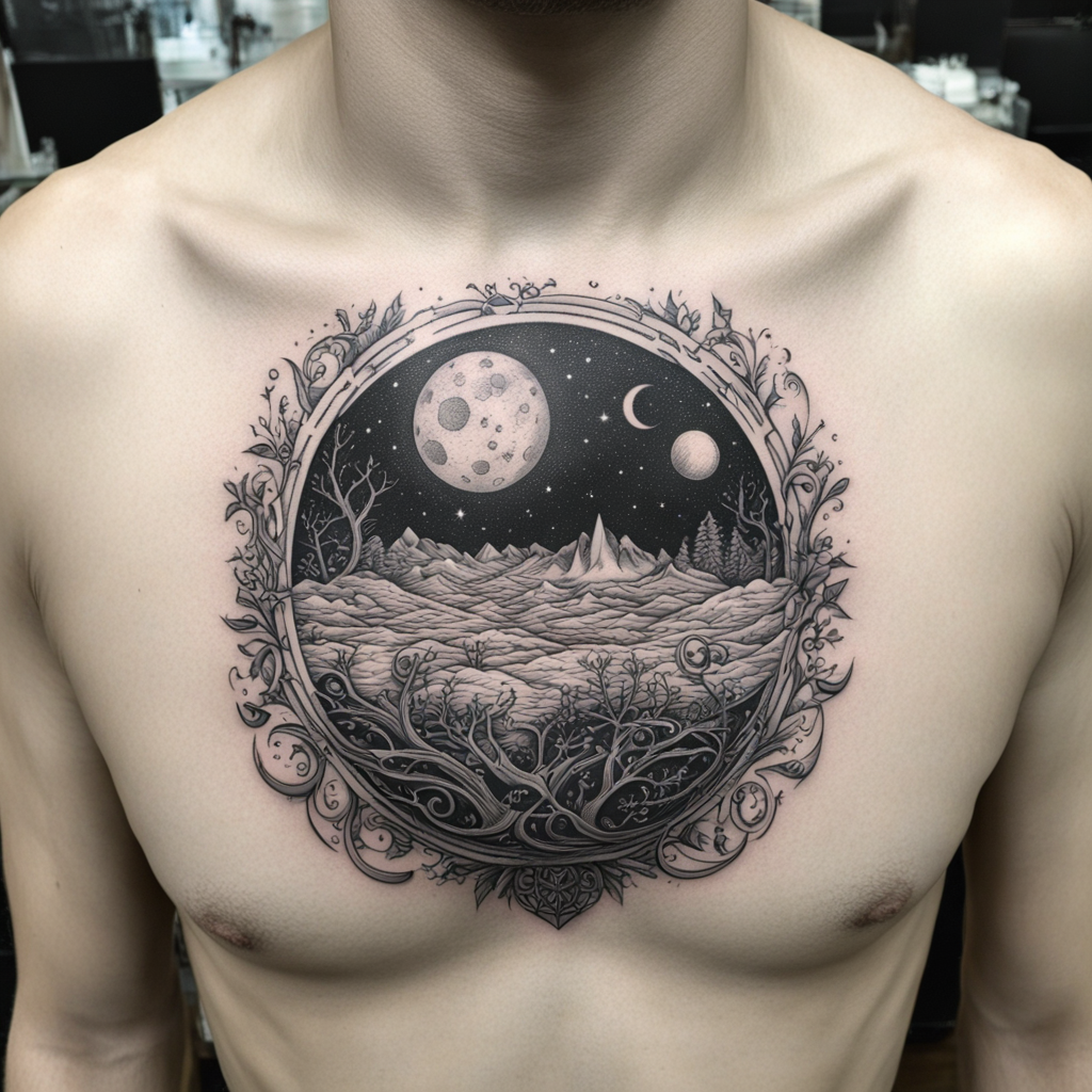 Moon Tattoo Designs design 48, tattoo inspiration