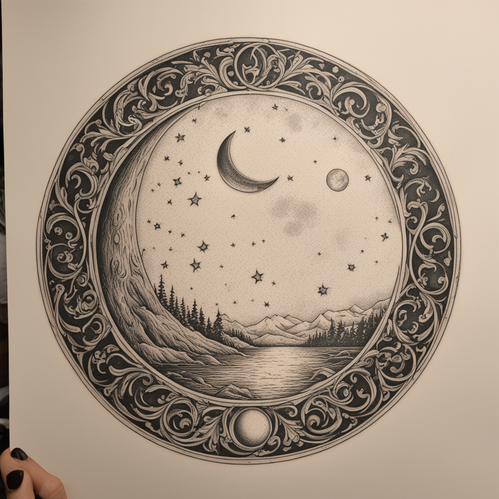 Moon Tattoo Designs design 6, tattoo inspiration