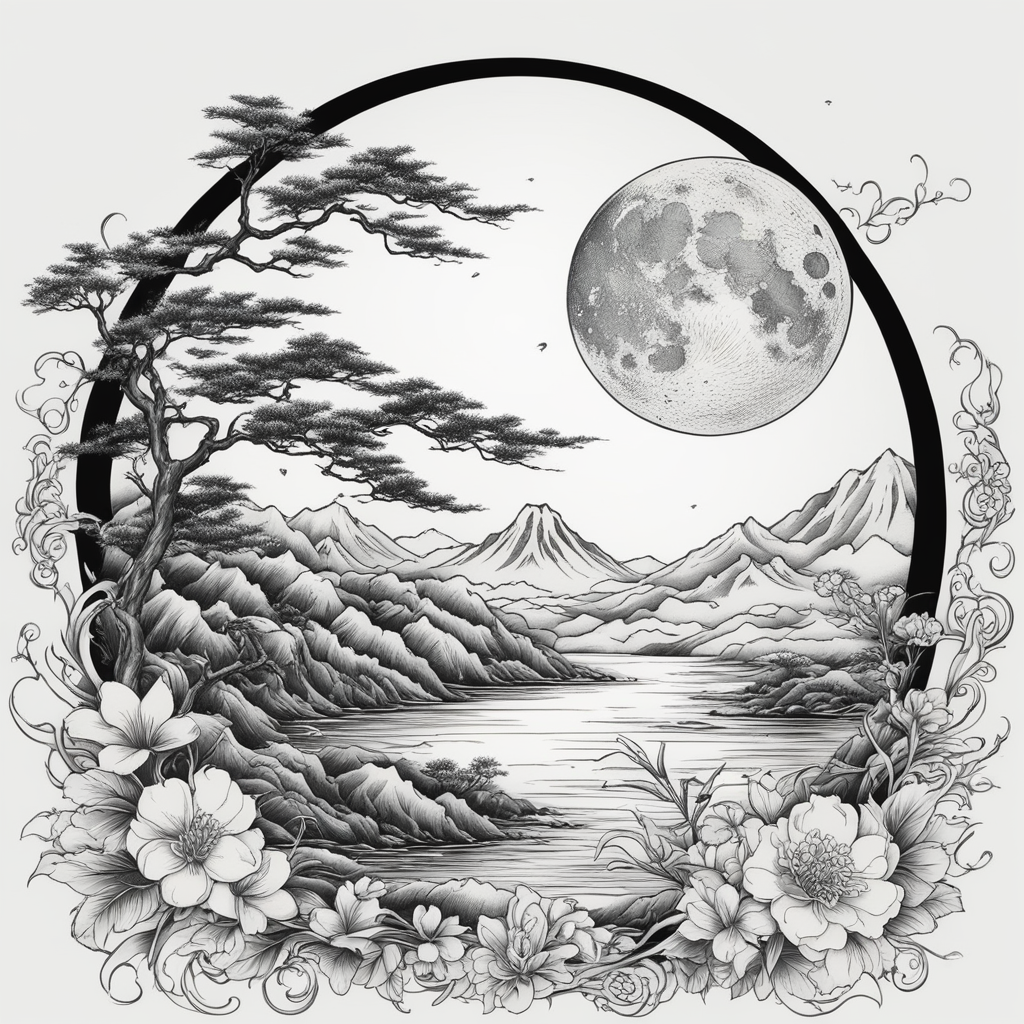 Moon Tattoo Designs design 53, tattoo inspiration