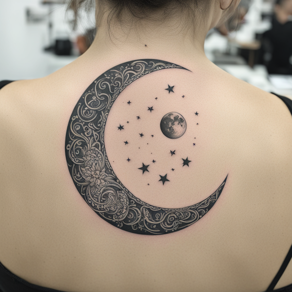 Moon Tattoo Designs design 7, tattoo inspiration