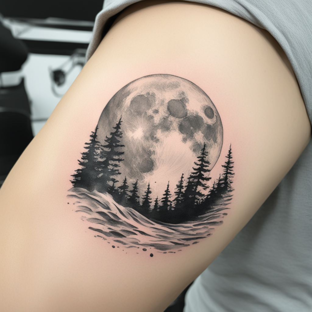 Moon Tattoo Designs design 9, tattoo inspiration